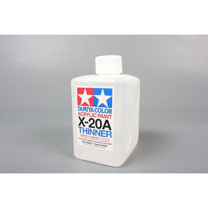 Load image into Gallery viewer, Tamiya Acrylic Paint X-20A Thinner 250ml Bottle TAM81040 Train Supply
