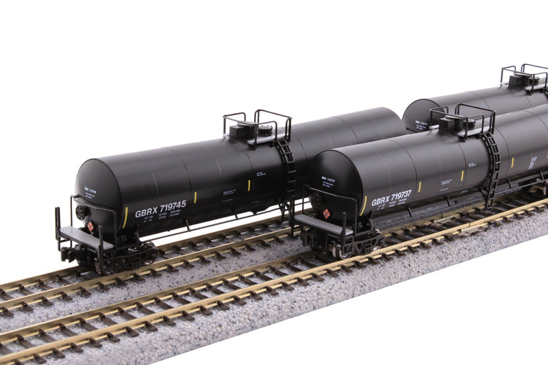 Load image into Gallery viewer, Kato N Scale Greenbrier 30,500 Gallon DOT-117 Tank Car 8-Car Set A GBRX - KAT1064801 | Fusion Scale Hobbies
