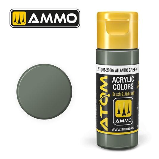 Ammo Mig Atom Color Acrylic Atlantic Green