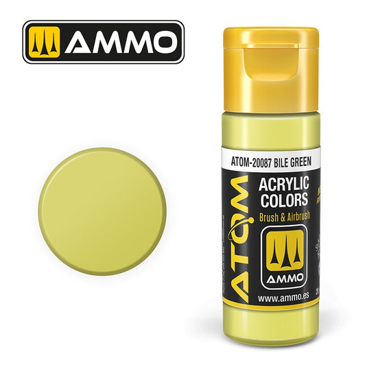 Ammo Mig Atom Color Acrylic Bile Green