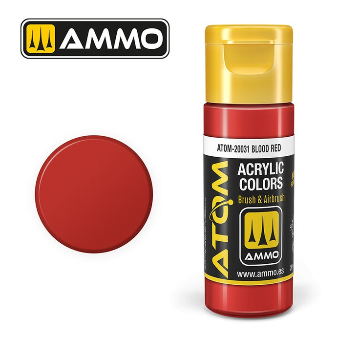 Ammo Mig Atom Color Acrylic Blood Red FS11136 - RAL3002