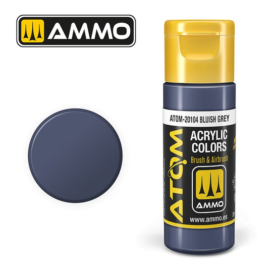 Ammo Mig Atom Color Acrylic Bluish Grey