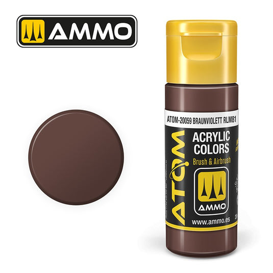 Ammo Mig Atom Color Acrylic Braunviolett RLM81