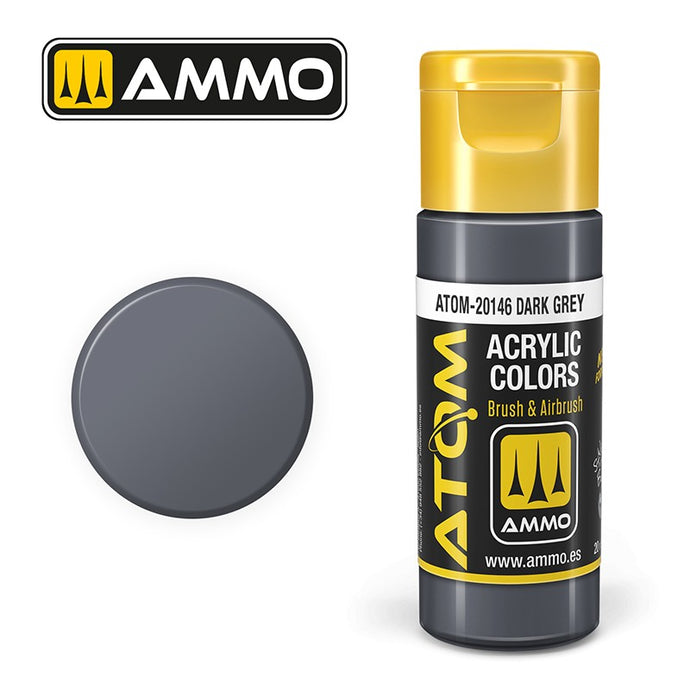 Ammo Mig Atom Color Acrylic Dark Grey FS36152 - RAL7012