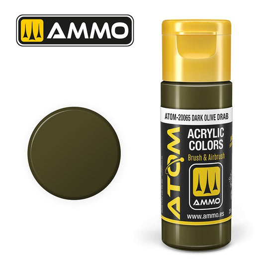 Ammo Mig Atom Color Acrylic Darl Olive Drab RLM83