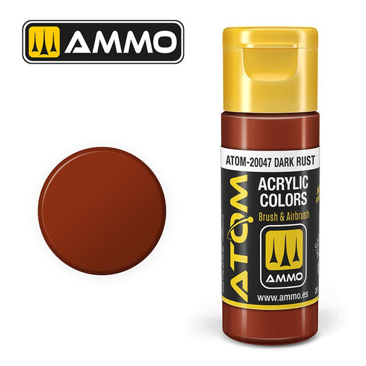 Ammo Mig Atom Color Acrylic Dark Rust FS30109