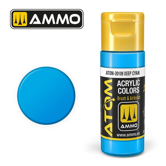 Ammo Mig Atom Color Acrylic Deep Cyan