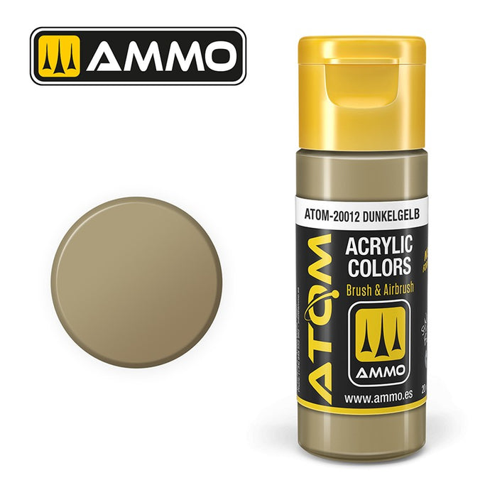 Ammo Mig Atom Color Acrylic Dunkelgelb RAL7028