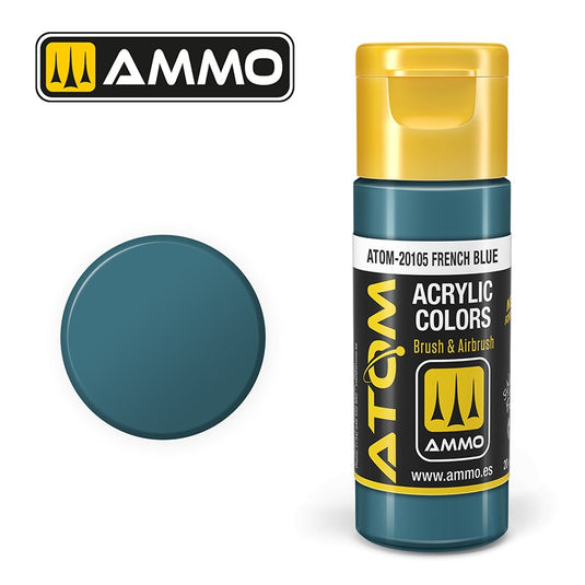 Ammo Mig Atom Color Acrylic French Blue FS35109