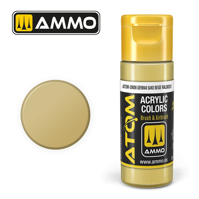 Ammo Mig Atom Color Acrylic German Sand Beige RAL 8031