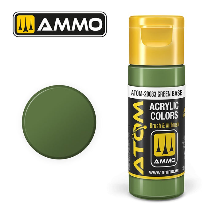 Ammo Mig Atom Color Acrylic Green Base