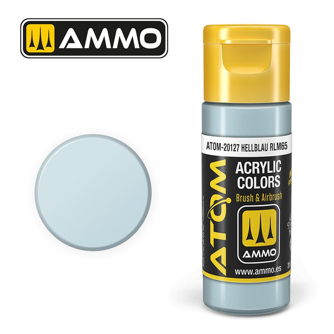 Ammo Mig Atom Color Acrylic Hellblau RLM65 FS35352 - RLM65