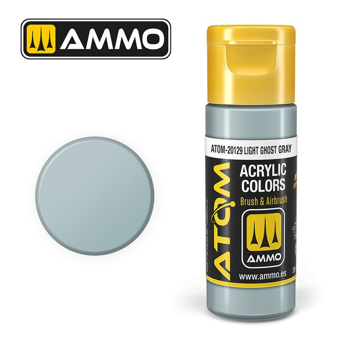 Ammo Mig Atom Color Acrylic Light Ghost Gray FS36375 - RAL7001