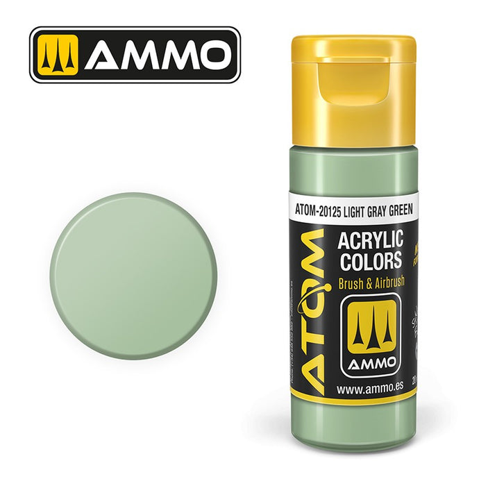 Ammo Mig Atom Color Acrylic Light Gray Green FS34424