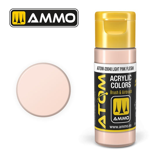 Ammo Mig Atom Color Acrylic Light Pink Flesh