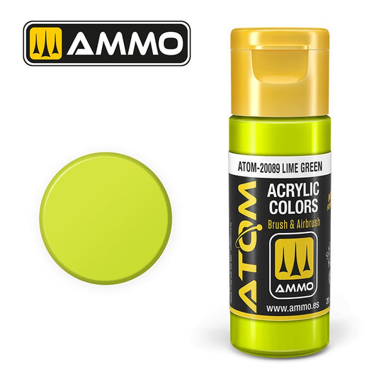 Ammo Mig Atom Color Acrylic Lime Green