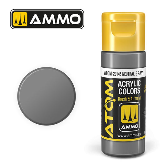 Ammo Mig Atom Color Acrylic Neutral Gray FS36122