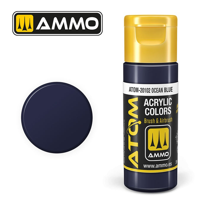 Ammo Mig Atom Color Acrylic Ocean Blue FS25042 - ANA606