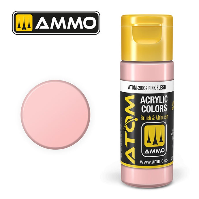 Ammo Mig Atom Color Acrylic Pink Flesh