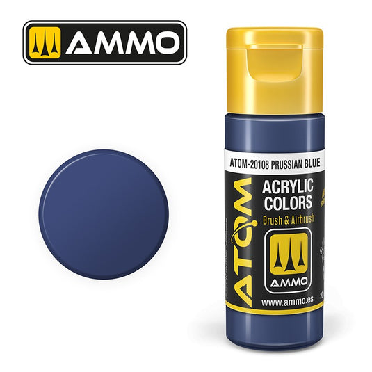 Ammo Mig Atom Color Acrylic Prussian Blue