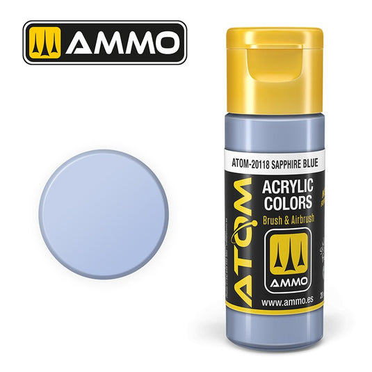 Ammo Mig Atom Color Acrylic Sapphire Blue