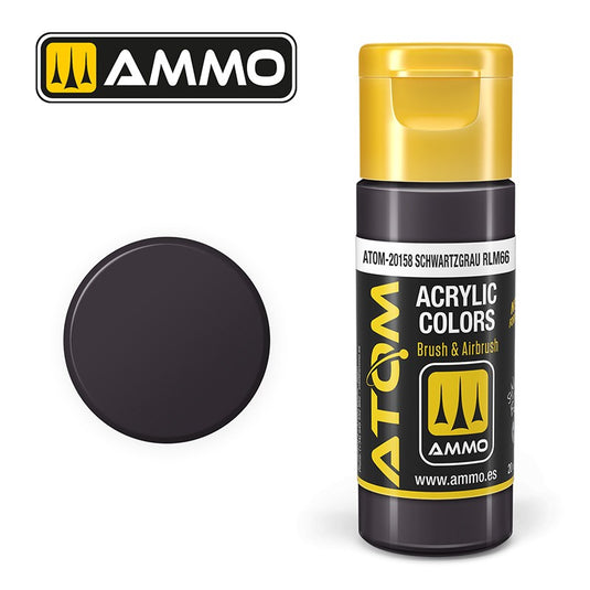 Ammo Mig Atom Color Acrylic Schwartzgrau RLM66