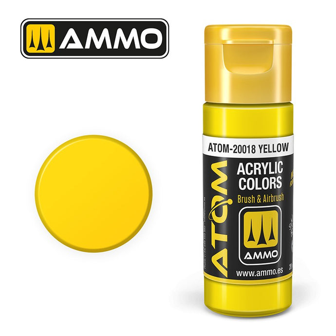 Ammo Mig Atom Color Acrylic Yellow RAL1023