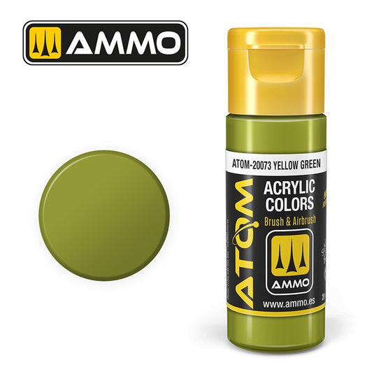 Ammo Mig Atom Color Acrylic Yellow Green