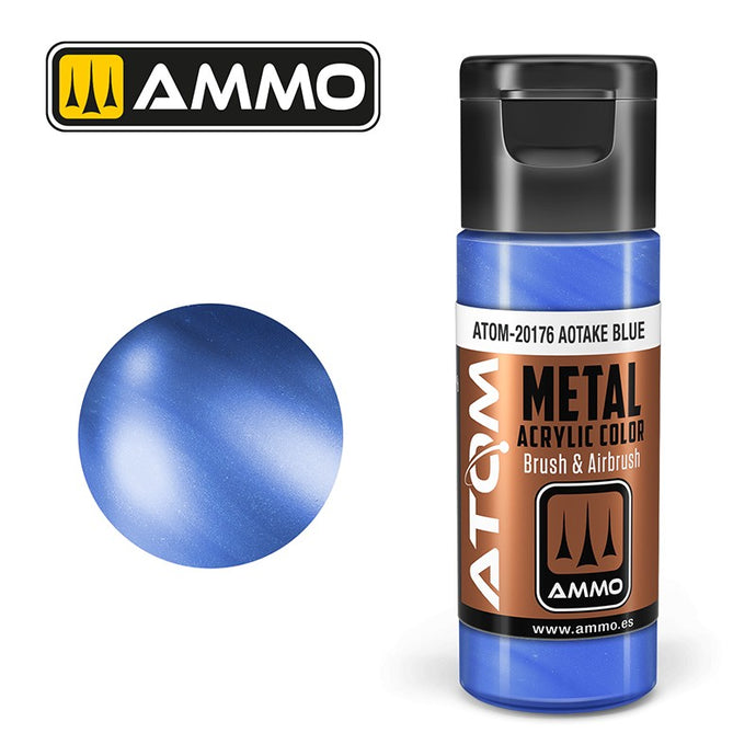 Ammo Mig Atom Color Acrylic METALLIC Aotake Blue