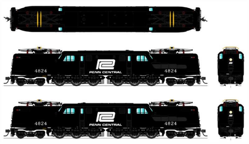 Load image into Gallery viewer, Broadway Limited HO PENN CEN GG1 #4824 - 4694
