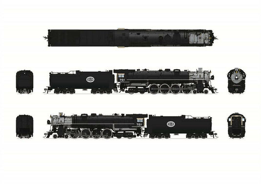 Broadway Limited HO Scale SP&S As-Delivered 1938-1947 E-1 4-8-4 