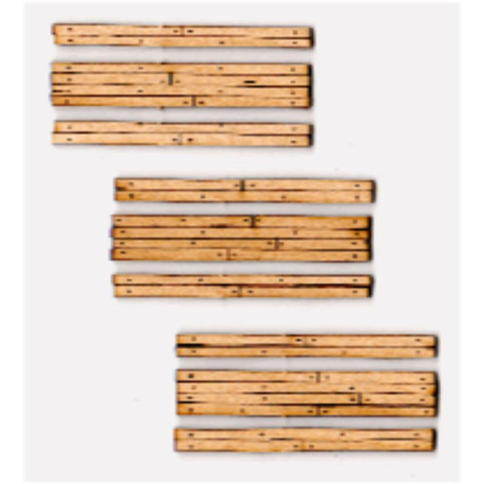 Blair Line 21 Wood Grade Crossing pkg(3) One Lane 1-13/16