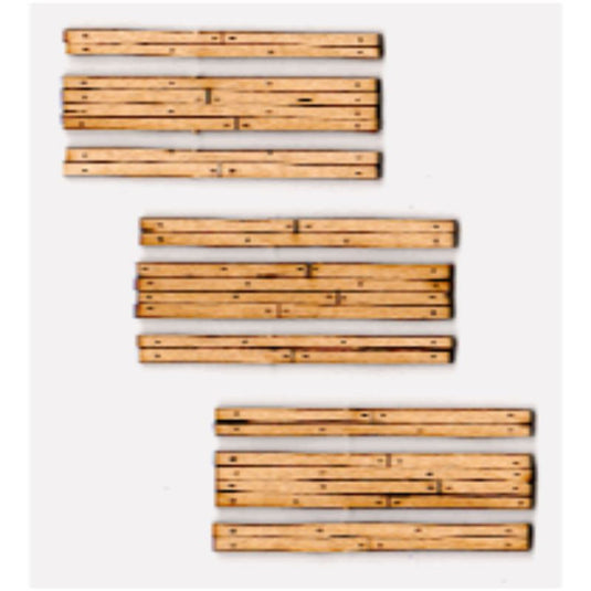 Blair Line 21 Wood Grade Crossing pkg(3) One Lane 1-13/16