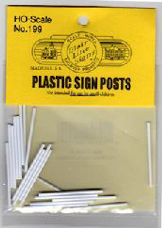 Blair Line 199 Plastic Sign Posts for Highway Signs (Sold Separately) HO Scale