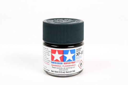 Tamiya Acrylic Mini XF-85 Rubber Blk 10ml Bottle