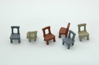 Durango Press 194 HO Scale Open Back Chairs(6)