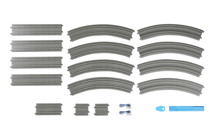 Load image into Gallery viewer, Kato N Scale V17 5 x 3 Oval Concrete Slab Super-Elevated Double Track Set
