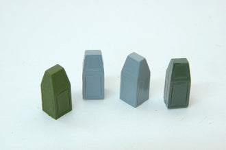 Durango Press 129 HO Scale Street Trash Cans(4)