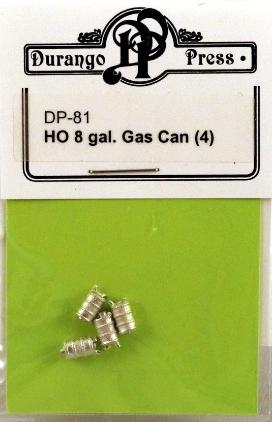 Durango Press 81 HO Scale 8 Gallon Gas Can (4)