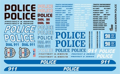Gofer Racing Decals Police Decal