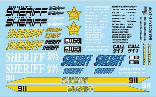 Gofer Racing Decals Sheriff Decal