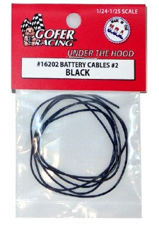 Gofer Racing Decals Battery Cable Black