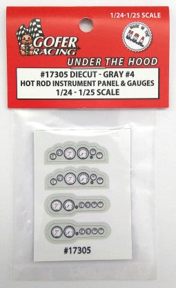 Gofer Racing Decals Instrument Panel Hot Rod Gray #4