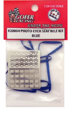 Gofer Racing Decals Photo Etch Seat Belt Kit Blue