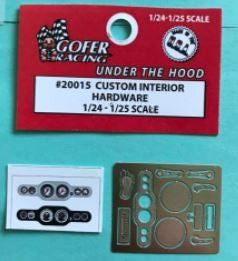 Gofer Racing Decals Photo Etched Custom Interior Hardware