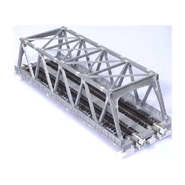 Load image into Gallery viewer, Kato N Scale Double Truss Bridge Silver 20-437
