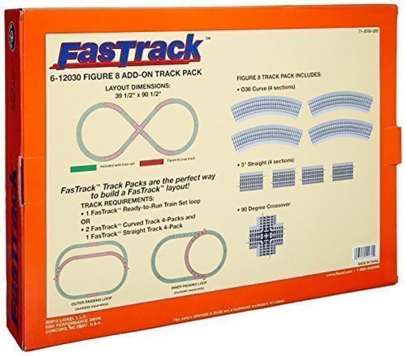 Load image into Gallery viewer, Lionel O Scale FasTrack Figure 8 Add-On Track Pack - 12030

