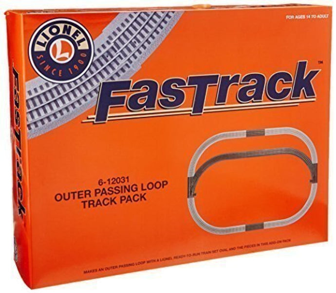 Lionel O Scale FasTrack Outer Passing Loop Add-On Track Pack - 12031