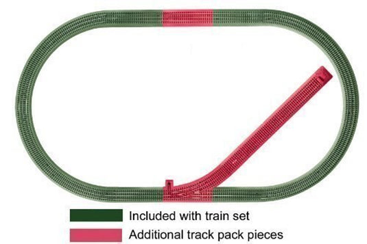 Lionel O Scale FasTrack Siding Track Add-On Track Pack - 12044