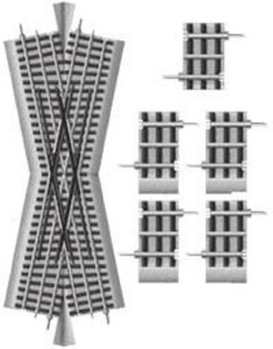 Lionel O Scale FasTrack 22 1/2-Degree Crossover - 12050